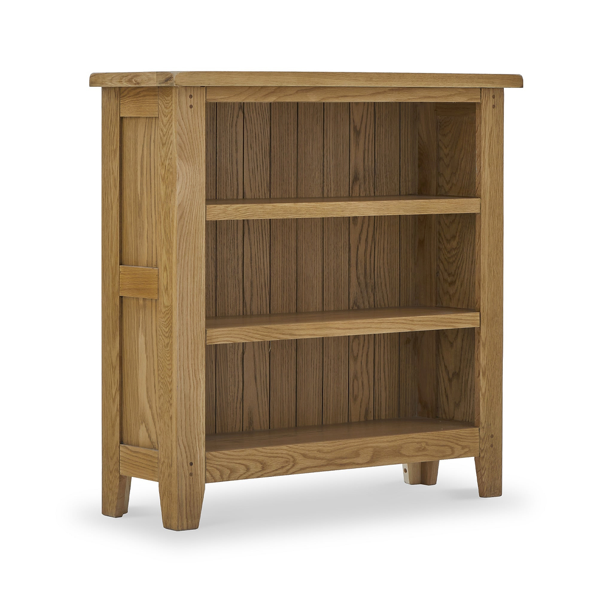 Broadway Oak Low Bookcase from Roseland Furniture