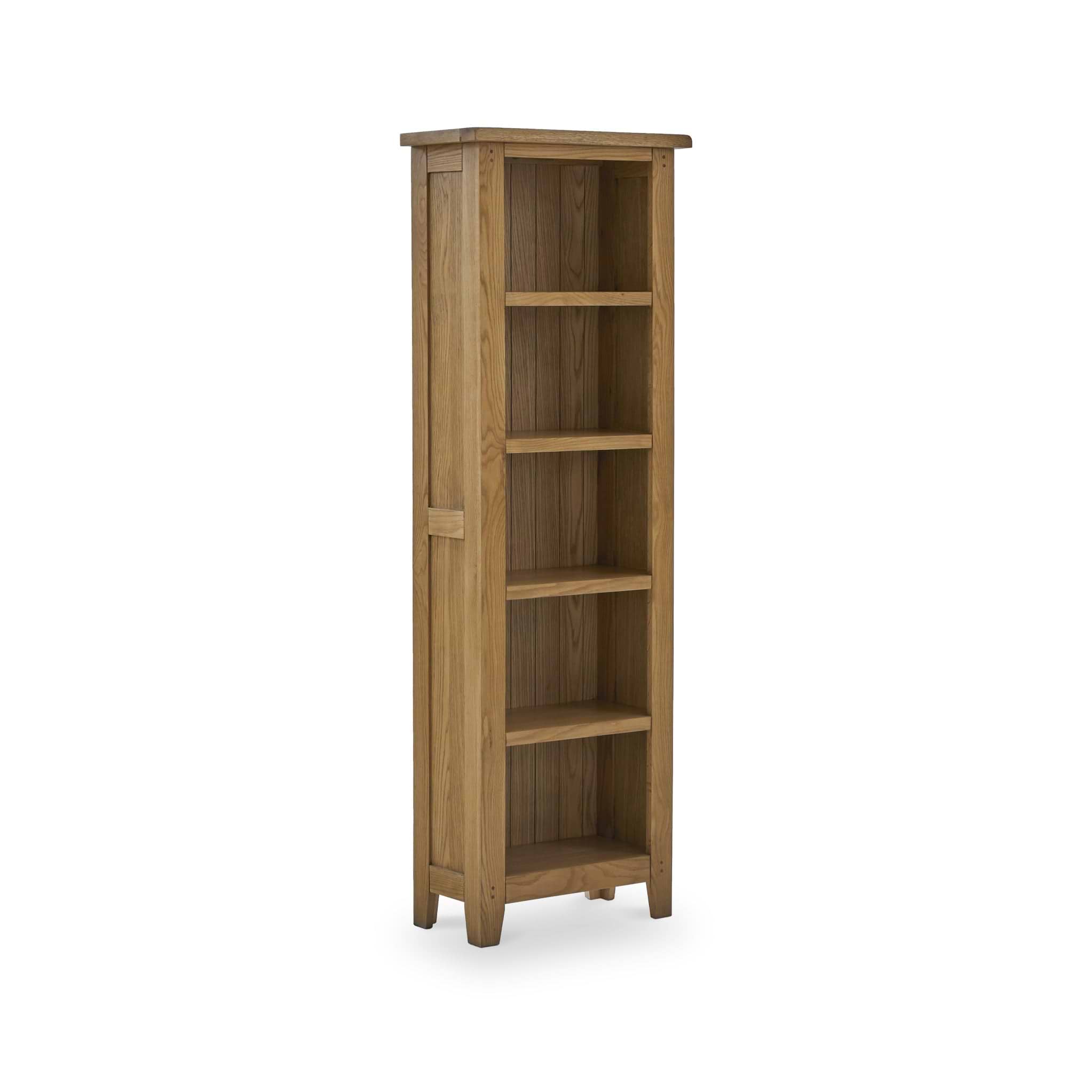 Broadway Oak Slim Bookcase from Roseland Furniture
