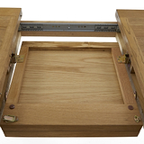 Broadway Oak Compact Butterfly Extending Dining Table 