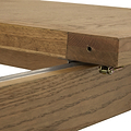 Broadway Oak Compact Butterfly Extending Dining Table 