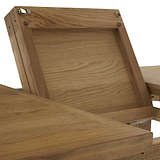 Broadway Oak Compact Butterfly Extending Dining Table 