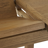 Broadway Oak Compact Butterfly Extending Dining Table 
