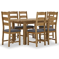 Broadway Oak Compact Butterfly Extending Dining Table 