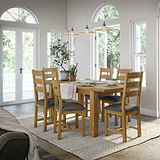 Broadway Oak Compact Butterfly Extending Dining Table from lifestyle