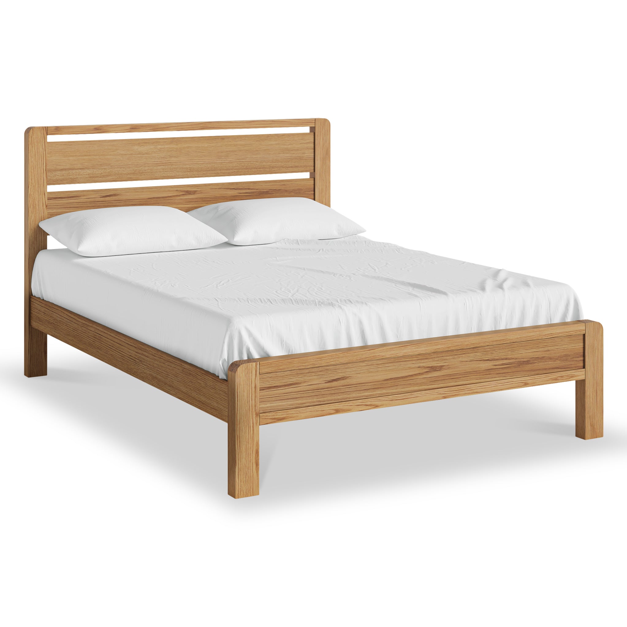 MARS BED FRAME ダブル Harvey Chunky Oak Bed Frame | Double, King, Super King | Roseland