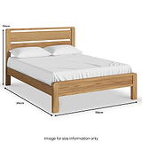 Harvey 5ft King Size Slatted Bed Frame dimensions