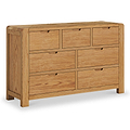 Harvey Oak 3 Over 4 Chest of Drawers from Roseland Furniture