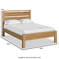 Harvey 4ft6 Double Slatted Bed Frame dimensions