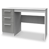 Blakely Grey and White 3 Drawer Storage Desk