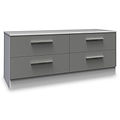 Blakely Grey and White 4 Drawer Storage Unit