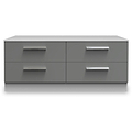 Blakely Grey and White 4 Drawer Storage Unit