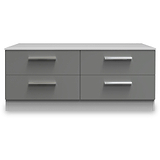 Blakely Grey and White 4 Drawer Storage Unit