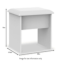 Blakely White Stool dimensions