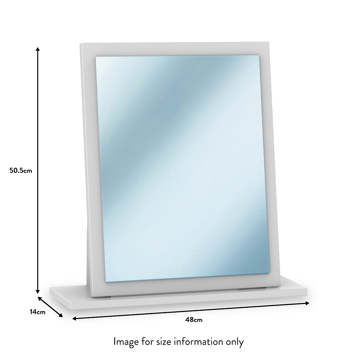 Blakely White Mirror dimensions