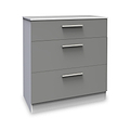 Blakely Grey and White 3 Drawer Deep Chest from Roseland