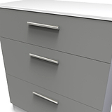 Blakely Grey and White 4 Piece Bedroom Set