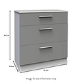 Blakely Grey and White 3 Piece Bedroom Set from Roseland