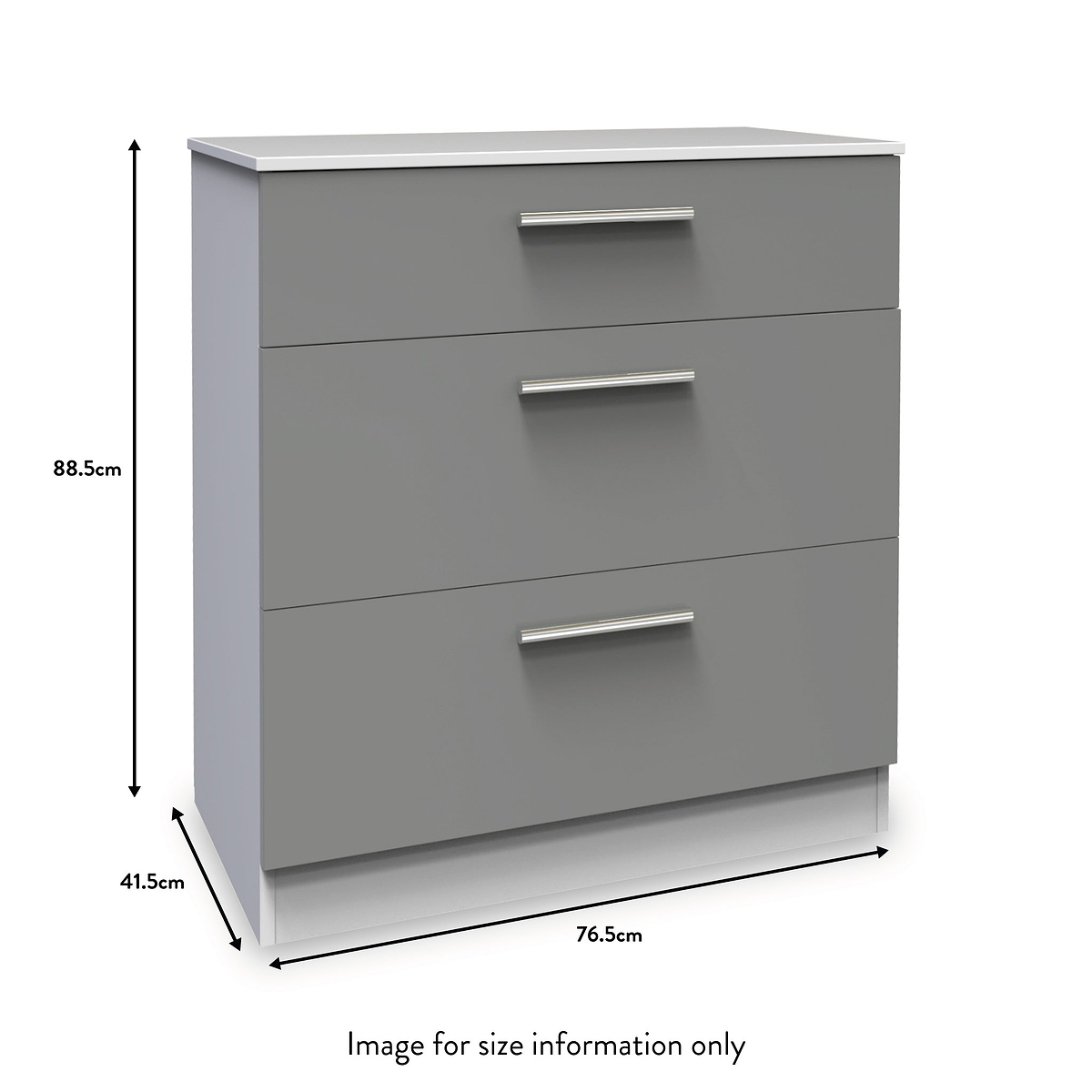 Blakely Grey and White 3 Piece Bedroom Set from Roseland