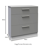 Blakely Grey and White 3 Piece Bedroom Set from Roseland