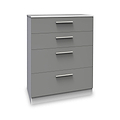 Blakely Grey and White 4 Drawer Deep Chest from Roseland