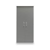 Blakely Grey and White 2 Door Wardrobe