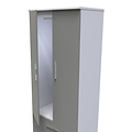 Blakely Grey and White 2 Door 2 Drawer Wardrobe