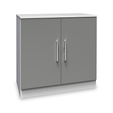 Blakely Grey and White 2 Door Cabinet by Roseland Furniture