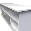 Blakely Grey and White Wide 1 Drawer TV Unit