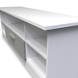 Blakely Grey and White Wide 1 Drawer TV Unit