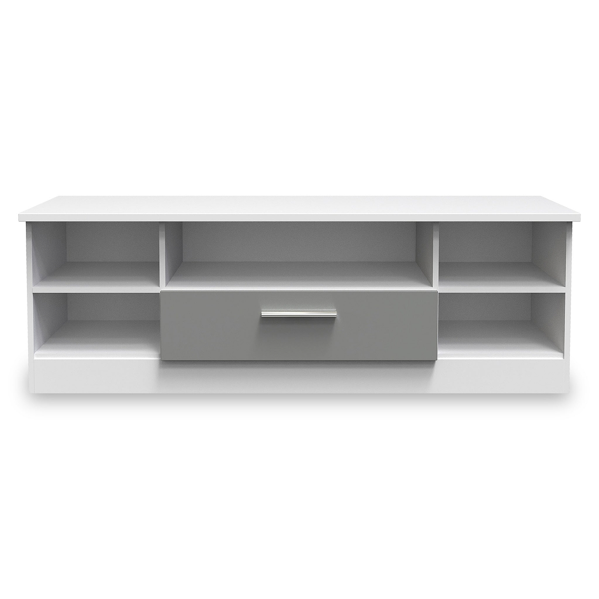 Blakely Grey and White Wide 1 Drawer TV Unit