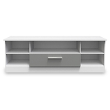 Blakely Grey and White Wide 1 Drawer TV Unit