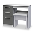 Blakely Grey and White Dressing Table Set