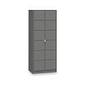 Harlow Grey 2 Door Panelled Wardrobe from Roseland