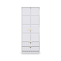 Harlow White 2 Door 2 Drawer Panelled Wardrobe