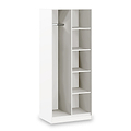 Hudson Tall Open Shelf Unit in White by Roseland Furniture