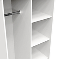 Hudson Tall Open Shelf Unit in White by Roseland Furniture