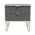 Geo White and Grey 2 Drawer Utility Chest from Roseland