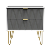 Geo White and Grey 2 Drawer Utility Chest from Roseland