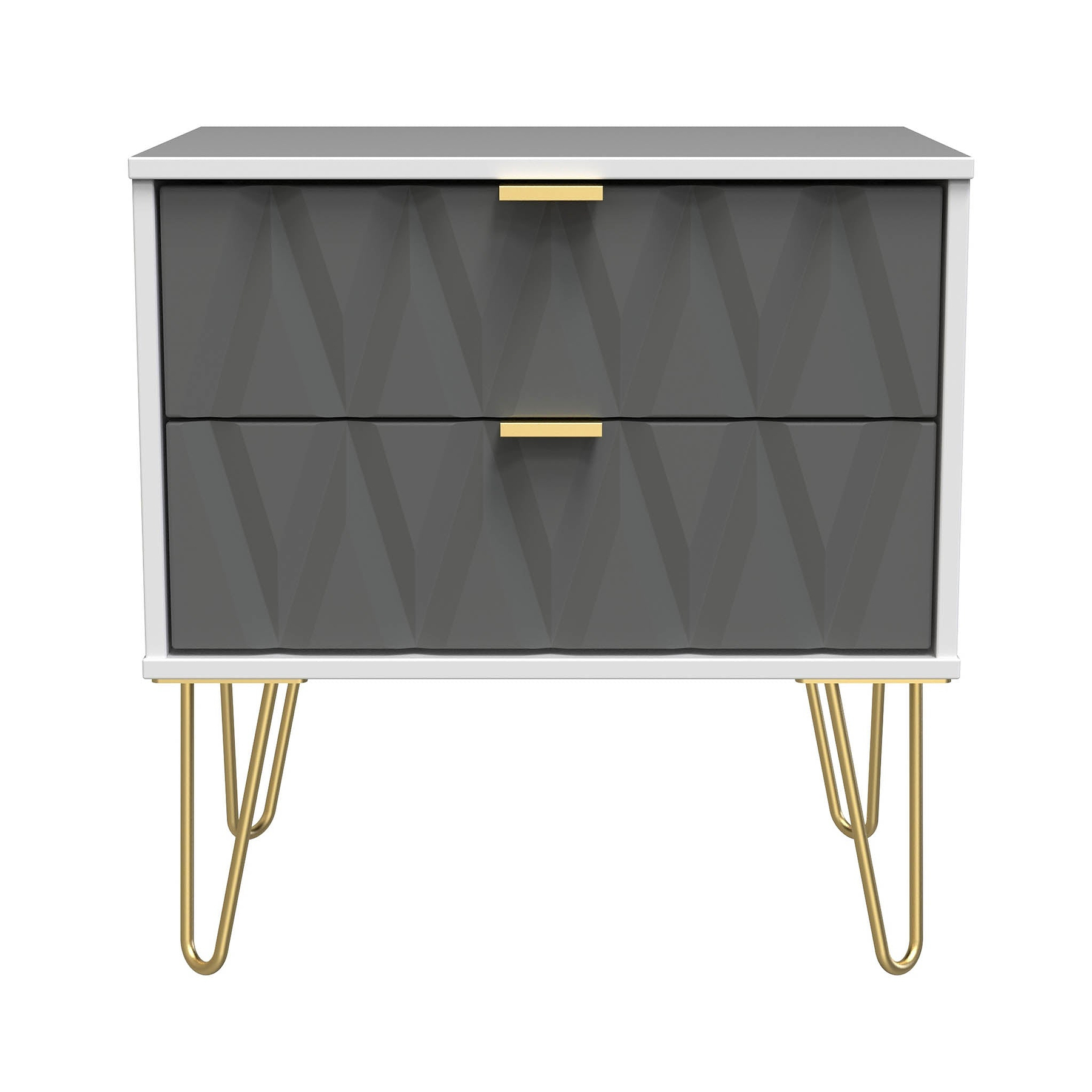 Geo White and Grey 2 Drawer Utility Chest from Roseland