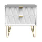 Geo White 2 Drawer Utility Chest for Roseland