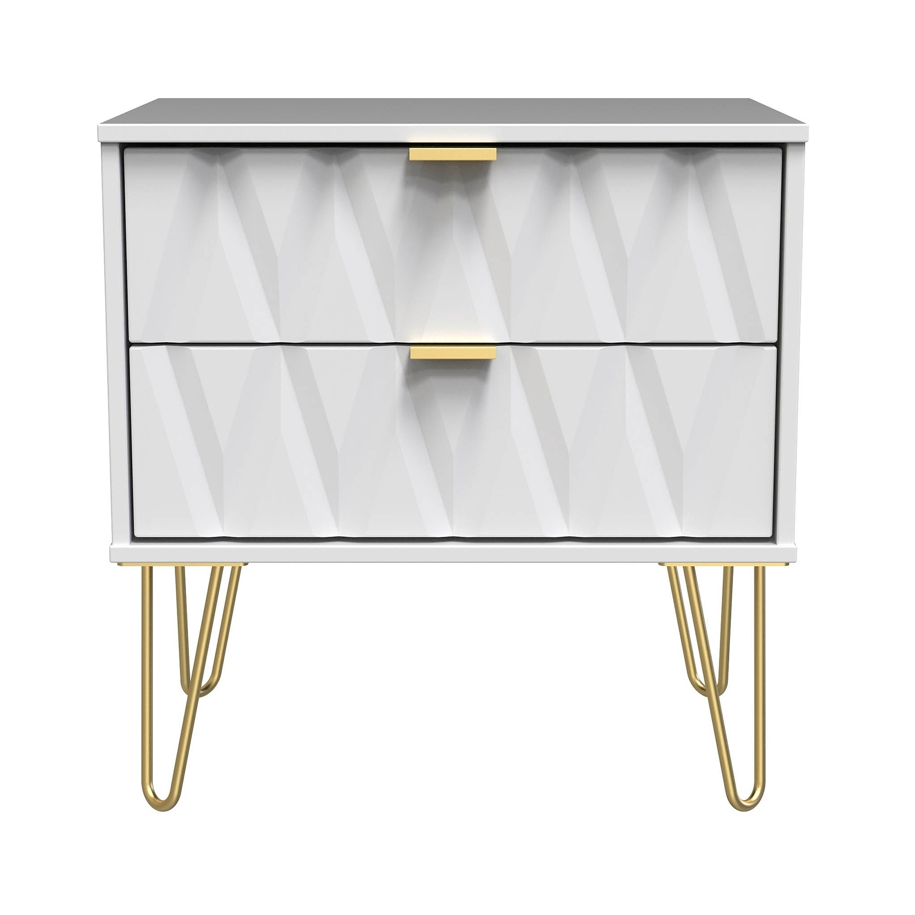 Geo White 2 Drawer Utility Chest for Roseland