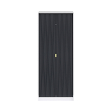 Geo white and navy 2 door double wardrobe from roseland