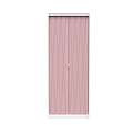Geo white and pink 2 door double wardrobe from roseland