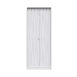 Geo white 2 door double wardrobe from roseland