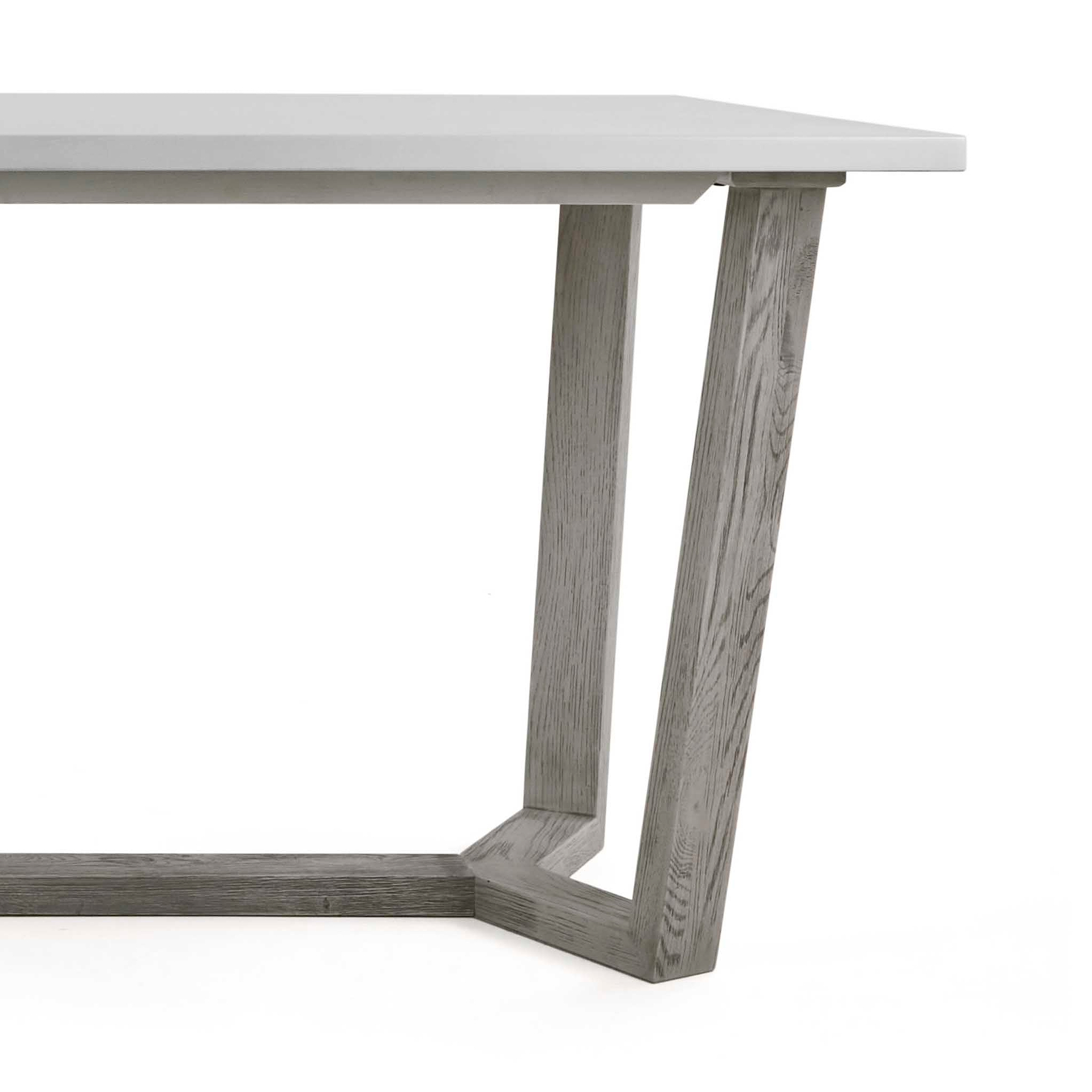 close up of the solid wood legs on the Epsom 210cm Rectangular Dining Table