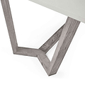 close up of the wooden base on the Epsom 210cm Rectangular Dining Table
