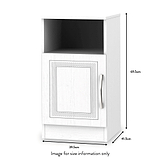 Killgarth White 1 door storage cupboard cabinet dimensions