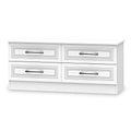 Killgarth White 4 Drawer Low Storage Chest from Roseland furniture