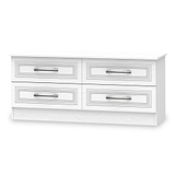 Killgarth White 4 Drawer Low Storage Chest from Roseland furniture