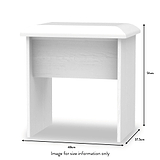 Killgarth White Dressing Table Set Stool dimensionsKillgarth 3 Drawer White Dressing Table Set by Roseland Furniture